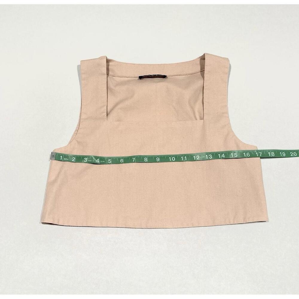 o.p.t Tank Crop Top Sleeveless Pink Square Neckline Size Medium - Picture 4 of 9